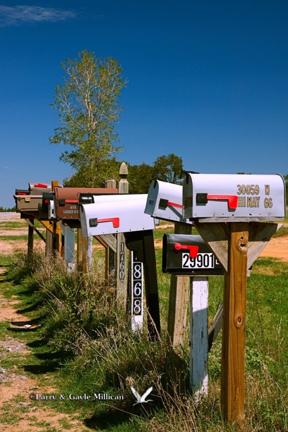 Mailboxes along Route 66 in Oklahoma